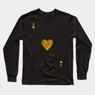 Ace of Hearts - Golden cards Long Sleeve T-Shirt